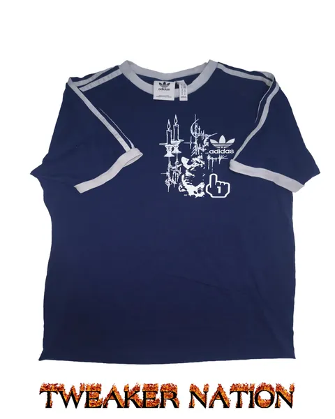 #10 Y2K MARINE BLUE ADIDAS SHIRT