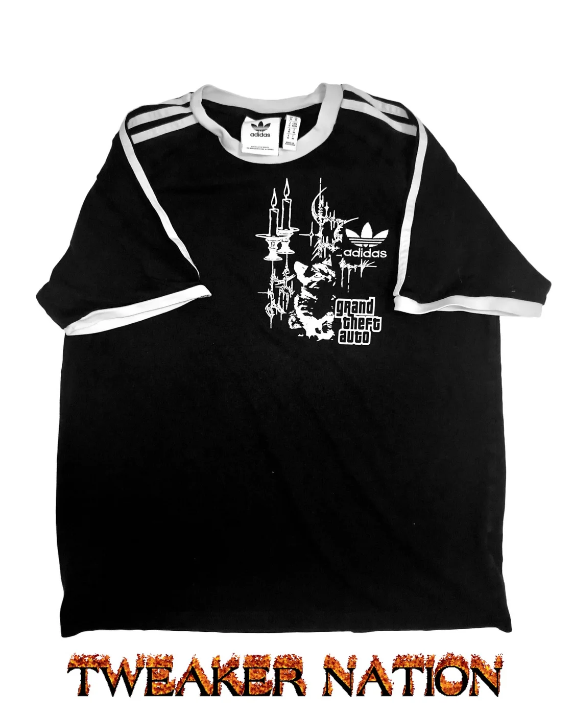 #9 Y2K BLACK ADIDAS SHIRT
